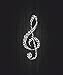 Price comparison product image Self-Adhesive Car/Bike Sticker, Treble Clef Pattern R3