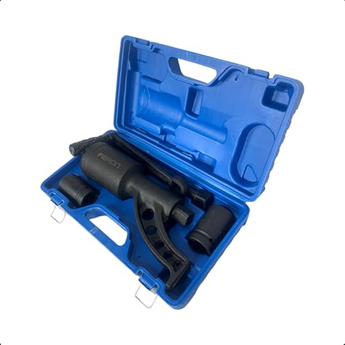 Desforcímetro 680Nm Profissional com 2 Soquetes Reforçados para Rodas de Caminhão e Ônibus Máquinas pesadas Oficina Borracharia com Estojo Plastic Box com Soquetes 32mm 33mm