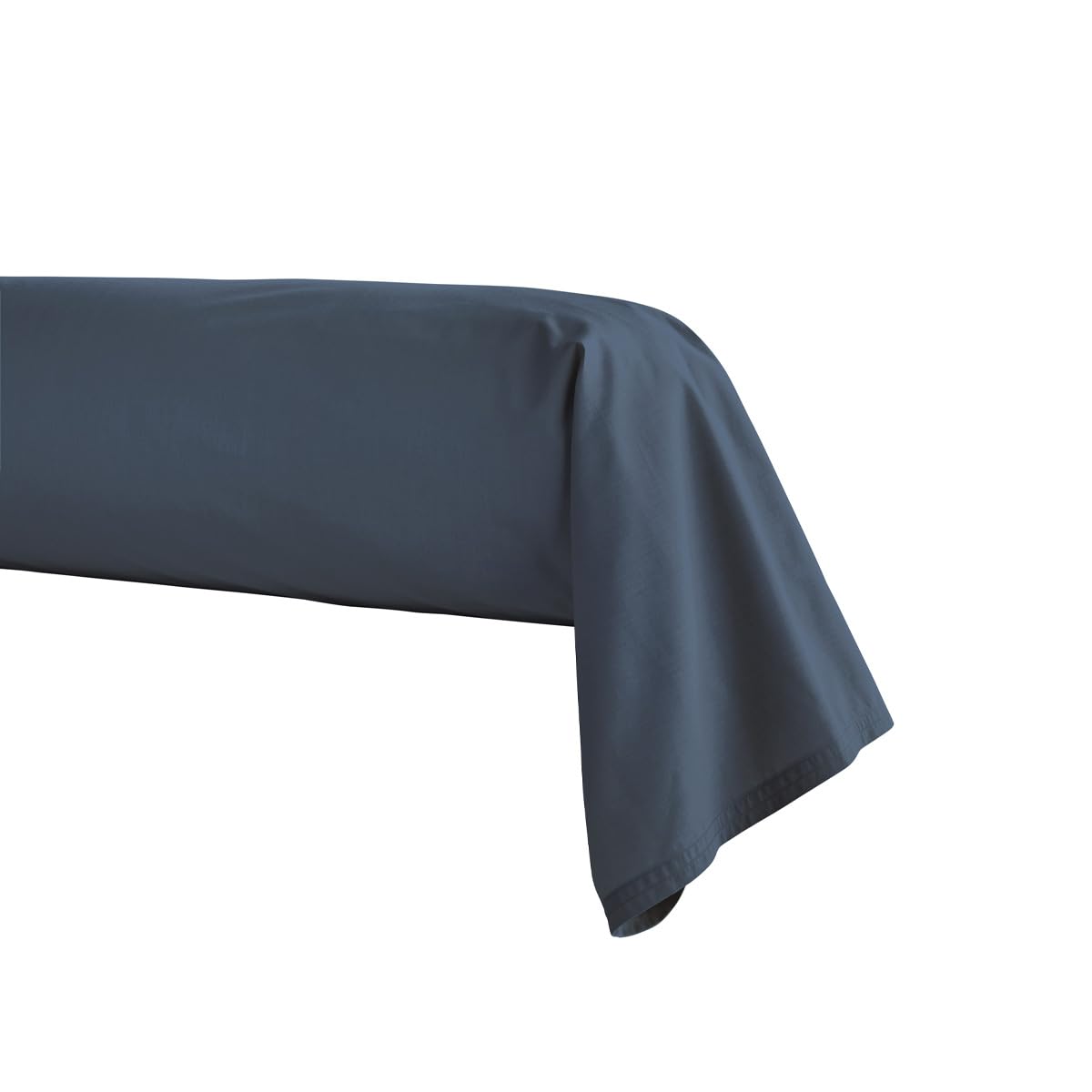 Cotton Percale Bolster Cover, Première, Midnight Blue, 43 x 230 cm, Essix