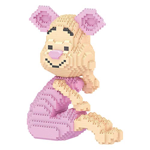 LNLJ Conjunto de bloques de construcción de arquitectura de dibujos animados, mini bloques de bricolaje y juguetes para niños y adultos, a Cover