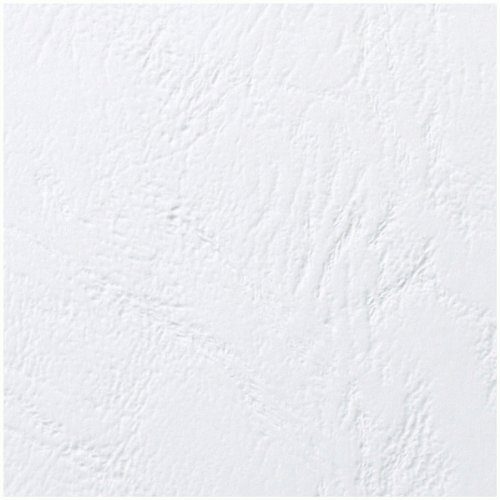 GBC LeatherGrain Leder Korn Abdeckplatten, A4 (250g / m2, weiß, 100 Stück)