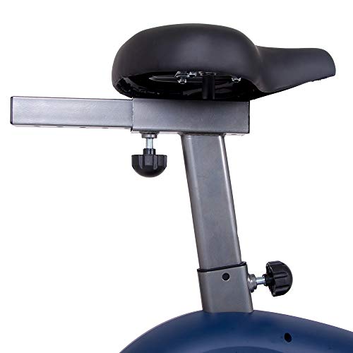 Body Champ 2-in-1 Upright Exercise Bike and Elliptical Trainer with Seat, Heart-Rate Monitor, and Programmable LCD Console, BRM3671