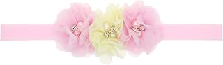 Faixa de cabelo floral com flores para bebês e meninas, arco-íris, faixa de cabelo floral, faixa de cabeça de Natal para bebês meninas