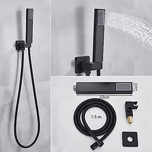 Robinet de douche mural effet pluie haute performance avec mitigeur - 4