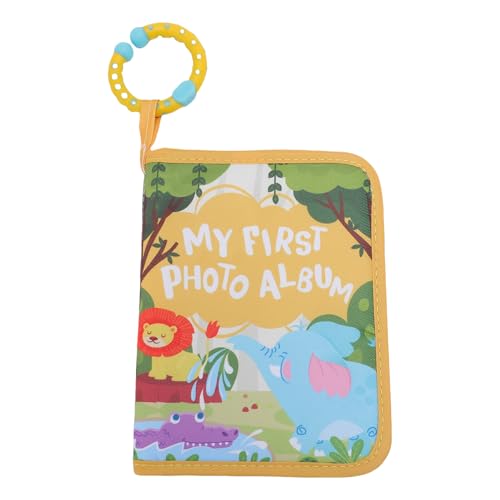 Libro illustrato per il primo bambino, Album De Fotos Para Bebe 7,1 x 5,5 pollici Tessuto morbido e sicuro Caratteristiche educative Libro dei ricordi per neonati e bambini piccoli