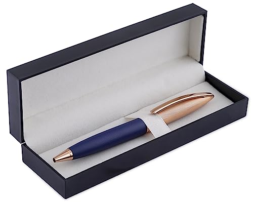 Image of amazon basics Ballpoint Pen with Case fro Office and Gifting (Blue Ink)