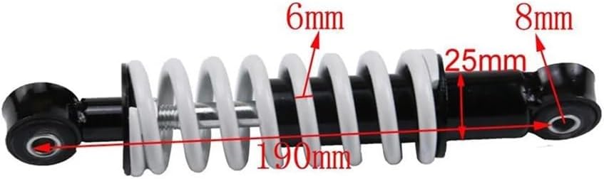 Suspension air Shock absorbers Motorcycle Rear Suspension 190mm Shock Absorber Spring for Moto ATV Pit Quad Dirt Bike Go Kart Buggy