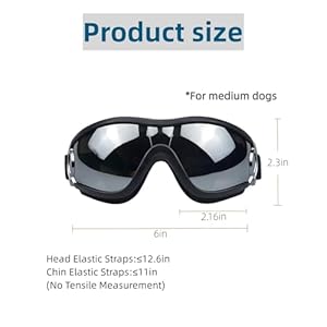 Sanplmg Dog Soft Cute Sunglassespet Gogglesflexible Framewind Proofdust Proofeye Protectionwith Adjustable Strapsfor Medium Dogsfor Long Snout Dogs Cyclingskimotorcycle 1packblackgray  Cucciolini Doodles Sanplmg dog soft cute sunglassespet gogglesflexible framewind proofdust proofeye protectionwith adjustable strapsfor medium dogsfor long snout dogs cyclingskimotorcycle 1packblackgray   cucciolini doodles