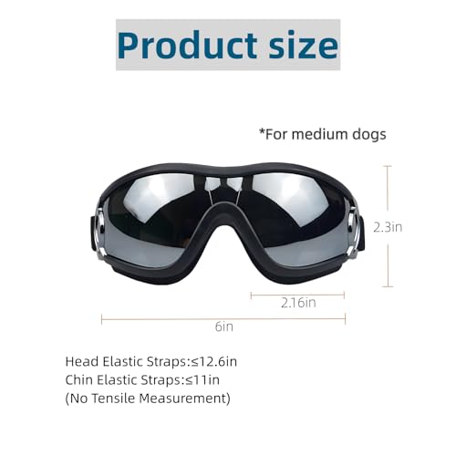 Sanplmg Dog Soft Cute Sunglassespet Gogglesflexible Framewind Proofdust Proofeye Protectionwith Adjustable Strapsfor Medium Dogsfor Long Snout Dogs Cyclingskimotorcycle 1packblackgray  Cucciolini Doodles Sanplmg dog soft cute sunglassespet gogglesflexible framewind proofdust proofeye protectionwith adjustable strapsfor medium dogsfor long snout dogs cyclingskimotorcycle 1packblackgray   cucciolini doodles