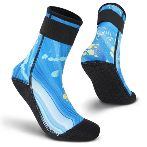Produktfoto von Yikayin Neoprensocken, 3mm Wattsocken Tauchsocken für Männer Damen Herren Frauen, Schwimmsocken Beachsocken für&hellip;