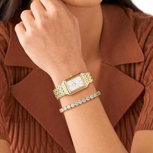 LANE WOODS Simulated Diamond Moissanite Tennis Bracelets for Women: 14K Gold Plated 925 Sterling Silver Bracelets for Woman Men2