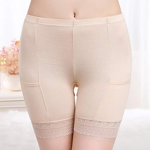 WNuanjun, Pantalon de sécurité Pantalon Taille Plus Pantalon de sécurité pour Les Femmes Enceintes Shorts sous Jupe avec Poches Poches Shorts de sécurité sous Jupe Dentelle frottement Cover
