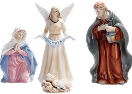 PTC 4 Inch Nativity Scene Characters Statue Figurines, Set of Eleven