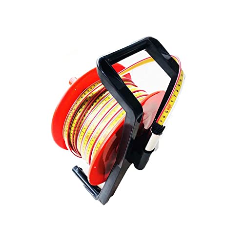 Steel Ruler Water Level Meter Underground Water Level Gauge Liquid Level Sensor Depth Ruler Steel Ruler Settlement Meter Underground River Water Level,100Ft/30M #TOP3