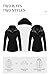 Pursky Utility Jacket Women Spring Jackets Cotton Anorak Fashion Fall Long Sleeve Zipper Canvas Coats With Pockets Black XL