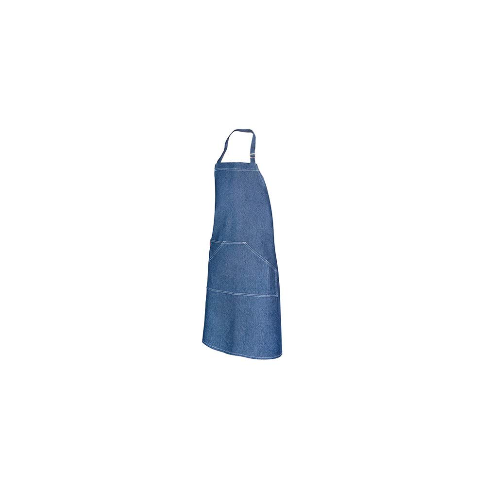 Tablier en denim Velilla bavette et poches style authentique - 4