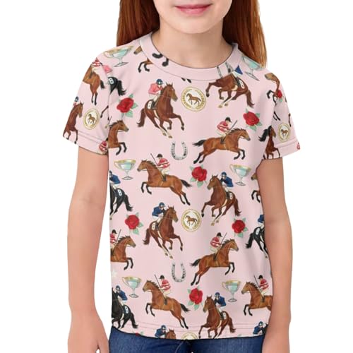 Image of Kids Graphic T-Shirt Boys Girls Novelty Tees Top Short Sleeve Shirts Summer Blouses 3-16