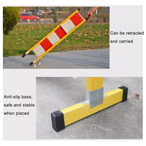 Barrière extensible rétractable en métal pour interdire un accès