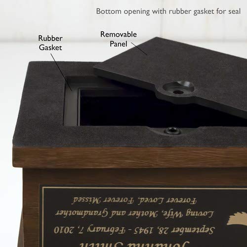 Perfect Memorials Custom Engraved Small Electric Guitar Urn (50 cu/in) - Detailed Cremation Urn for Human Ashes/Personal Plaque/Durable/for a Guitar Lover & Artist/Timeless Tribute to Your Loved One