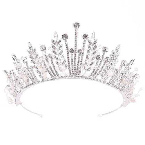 Crystal Crown Hair Accessories Wedding Beauty Pageant Bride Headdress(B)