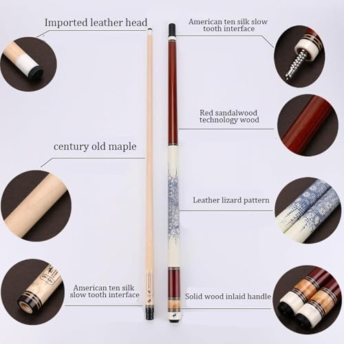 Taco de billar Pool Stick 147 cm punta 11.5 mm miniatura 3