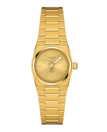 Montre femme Tissot PRX jaune