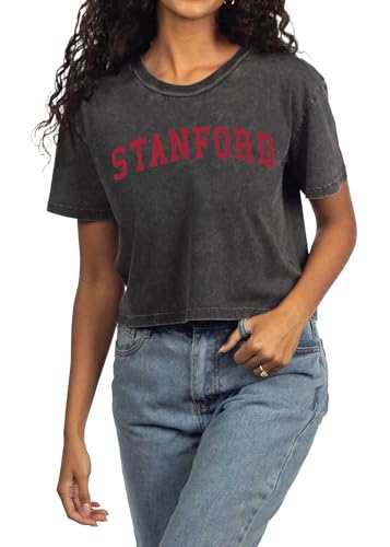 Chicka-d Women's Vintage Crop Top Short 'n Sweet Tee NCAA