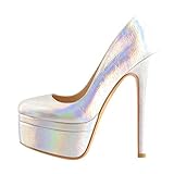 Neben klassischen Damen Plateau Pumps, über zauberhafte Brautschuhe bis zu edlen Peeptoes mit Stiletto oder Blockabsatz – mit diesen modischen Designs sind Sie immer stilsicher unterwegs, wodurch erhalten Sie eine weiblichere Haltung – und Ihre feminine Silhouette wird vorteilhaft untermalt.