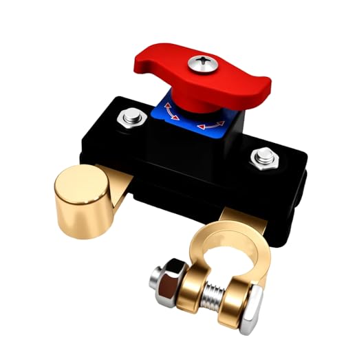 Battery Disconnect Leak Protector 2026 New Automotive Battery Switch Quick Disconnect Battery Terminal Upgraded Manual Copper Batteries Isolator for Drivers (Copper-Plated Alloy)
