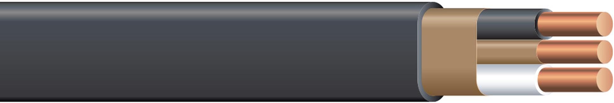 Southwire 75 ft. 8/2 Stranded Romex SIMpull CU NM-B W/G Wire - 90C/600V UL/CSA Rated – Black, 28893624