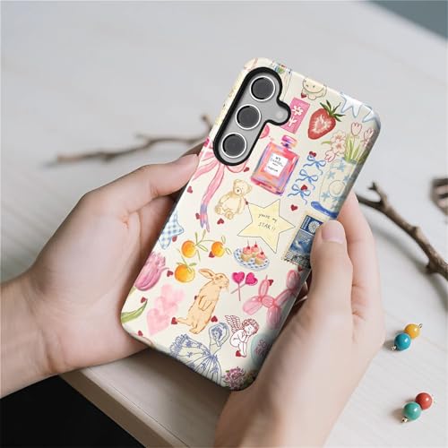 Coque Samsung Galaxy S24 DAIZAG motif patchwork mignon pour femme