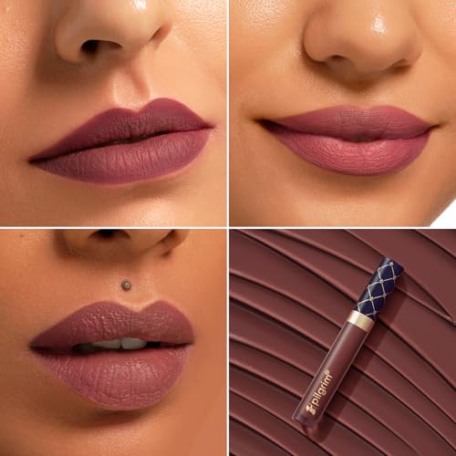 Image of Pilgrim Oh So Creme! Premium Matte Liquid Lipstick | Most Lightweight & Transfer-proof Lipstick | Highly Pigmented & Long-Lasting | 3.5ml (Berry Desire-15)