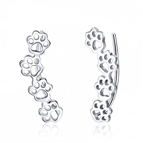 Boucles d'oreilles clous patte de chat pour femme un bijou discret et élégant