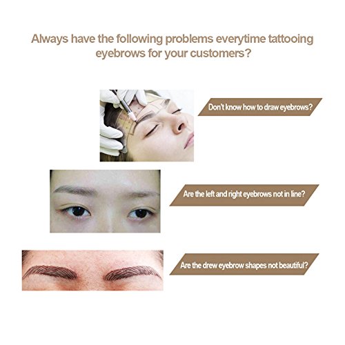 Timbro per sopracciglia con 4 coppie di stencil
