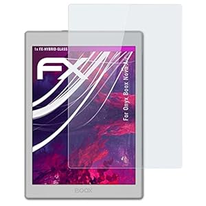 atFoliX Kunststof Gepantserde Glasfolie compatibel met BOOX Nova Air Glasfolie, 9H Hybrid-Glass FX Gepantserd Glas van…