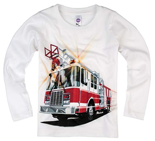 Shirts That Go Little Boys Long Sleeve Fire Truck T Shirt 4