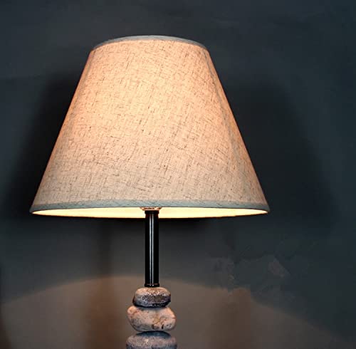 Image of Lamp Shade,Fabric Floor Lamp Shade for E27 Base UNO Style with Adpter for E14 Base Fabric Hand Crafted (Coffee Gold)