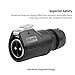 M28 50A 500V High Durability Industrial Connector Screw Wiring 2Pin 3Pin Waterproof Circular Electrical Cable Connector(Type B Set,2P)