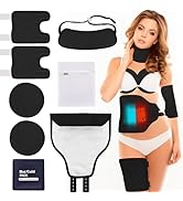 8PCS Castor Oil Pack Wrap Kit Organic Cotton for Entire Body, Reusable Adjustable Castor Oil Pack...