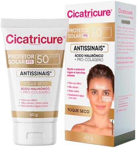 Cicatricure Protetor Solar Facial FPS 50 Antissinais Toque Seco U...