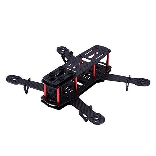 Quadcopter Frame, 2Types 250MM RC Aircraft Drone Frame Kit Compatibile con la Parte di aggiornamento QAV250(Carbon Fiber)