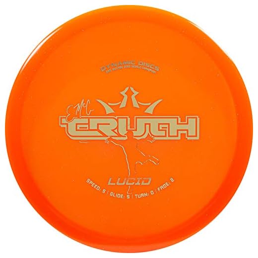 Dynamic Discs Lucid Emac Truth | Disc Golf Midrange | Straight Flying Frisbee | Thrown by World Champions (Orange)…