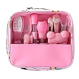 pc gaming canada  13 pcs/Ensemble Kit de Soins Bébé Infirmière Nouveau-né Bébé Clou Cheveux Soins de Santé Des Gamins Thermomètre Toilettage Brosse Trousse (Rose)