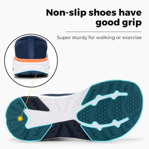 Image of FitVille Wide Walking Shoes for Men Comfortable Lightweight Running Wide Toe Box Shoes for Men Non Slip Cushioned