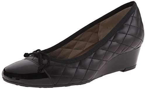 French Sole FS/NY Deluxe Pumps für Damen, Schwarzes Lack/schwarzes Kalbsleder, 36 EU Cover