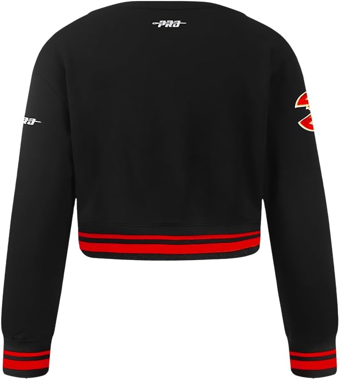 Pro Standard Big Girls NBA Retro Classics Fleece Crewneck Sweatshirt - Image 2