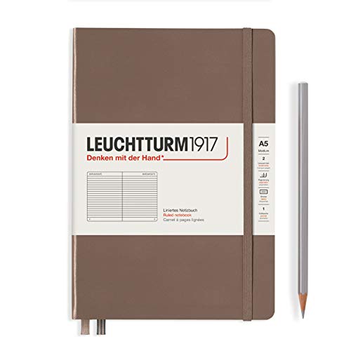Image of LEUCHTTURM1917 - Notebook Hardcover Medium A5-251 Numbered Pages for Writing and Journaling (Warm Earth, Ruled)