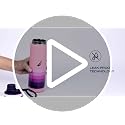 Image of NAUTICA Premium Leak-Proof Insulated Water Bottle - 1pc (Fender)| 500ml | Stainless Steel Flask with 24 Hours Temperature Retention | Ideal for Travel, Gym, Office Use Texas Printed-b.Pink /Purple