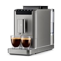 Tchibo Kaffeevollautomat Esperto2 Caffè mit 2-Tassen-Funktion für Caffè Crema und Espresso, Titanum Silver – Ansicht 1
