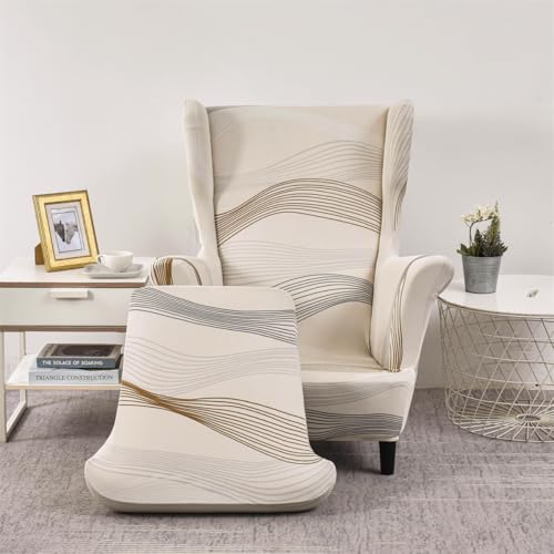 Hiseng Funda de Sillón Orejero Elástica